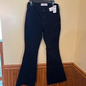 Hollister Black High-rise Flare Jeans Size 6 Regular